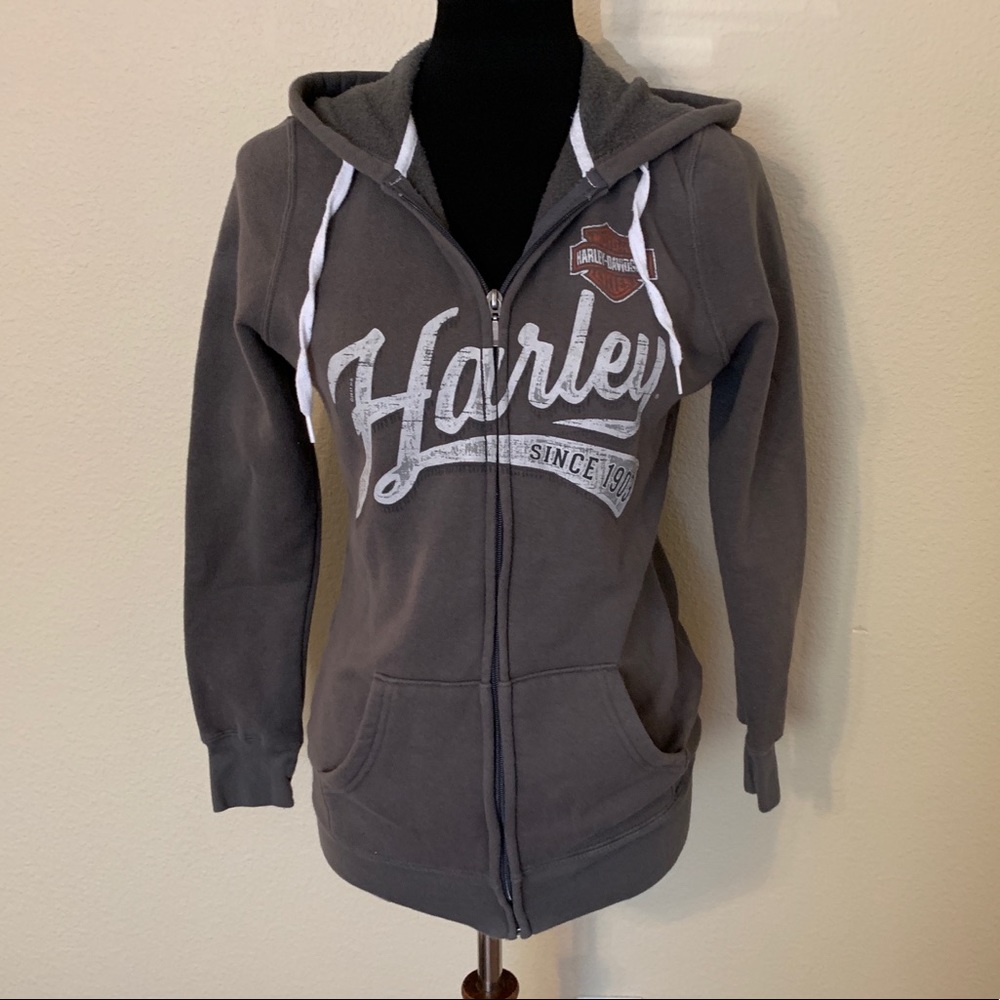 NWOT Harley-Davidson Grey Since 1903 Zip Jacket